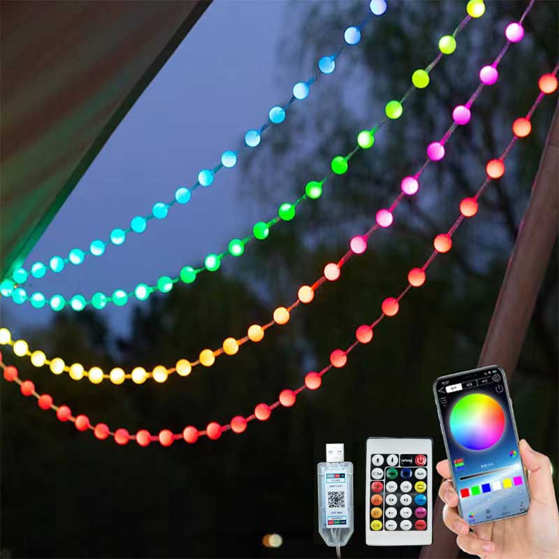 RGBIC Sfera rotonda 5V USB Blu - Outdoor Power Strip Weatherproof recensione e prezzo